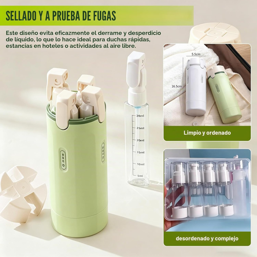Dispensador de viaje 4 en 1