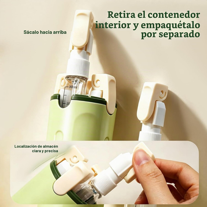 Dispensador de viaje 4 en 1
